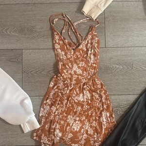 Floral Print Strappy Dress